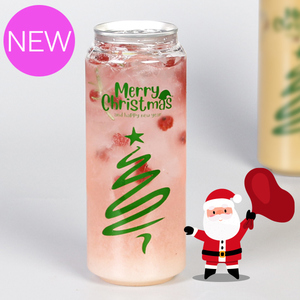 페트캔 500ml  인쇄캔 크리스마스